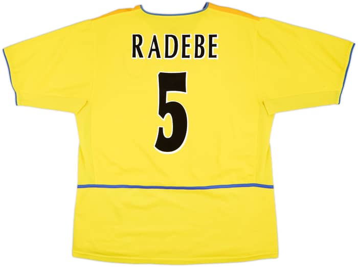 2002-03 Leeds United Away Shirt Radebe #5 - 4/10 - (XL)