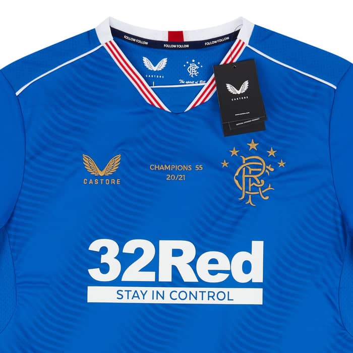 2020-21 Rangers Special Edition 'Champions 55 20/21' Home Shirt Tavernier #2