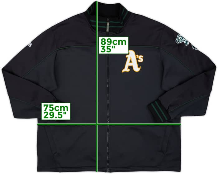 2008 Oakland Athletics Majestic Track Jacket - 9/10 - (3XL)