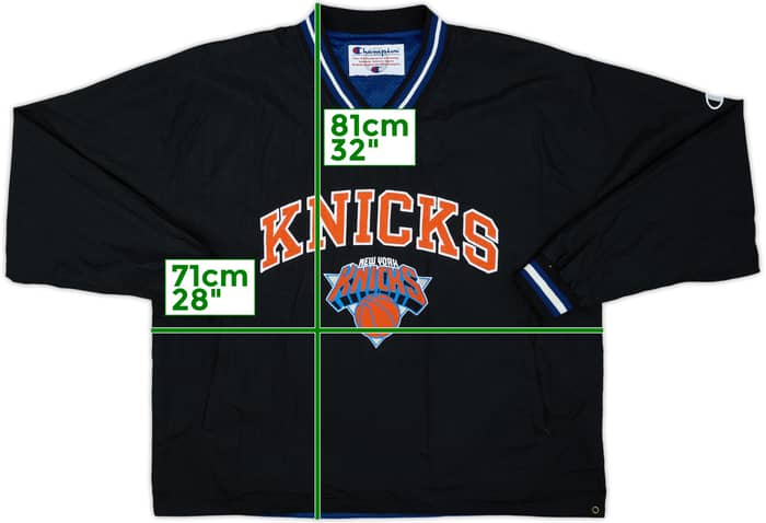 1990s New York Knicks Champion Reversible Pullover Jacket - 8/10 - (XXL)