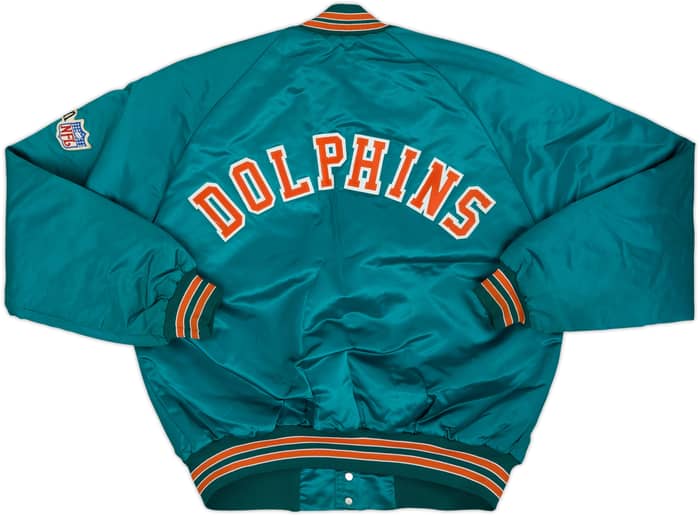 1990s Miami Dolphins Chalk Line Satin Varsity Jacket - 8/10 - (L)