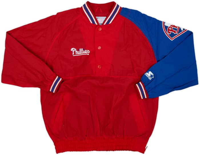 1990s Philadelphia Phillies Starter Pullover Rain Jacket - 8/10 - (L)
