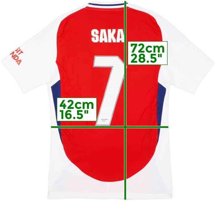 2024-25 Arsenal Home Shirt Saka #7 (S)