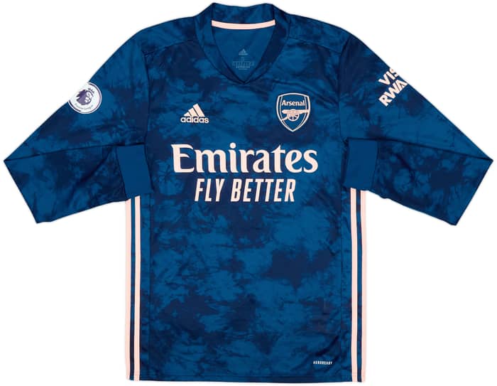 2020-21 Arsenal Third L/S Shirt Aubameyang #14 - 10/10 - (S)