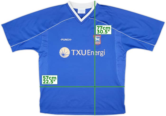 2001-02 Ipswich Home Shirt - 7/10 - (XL)