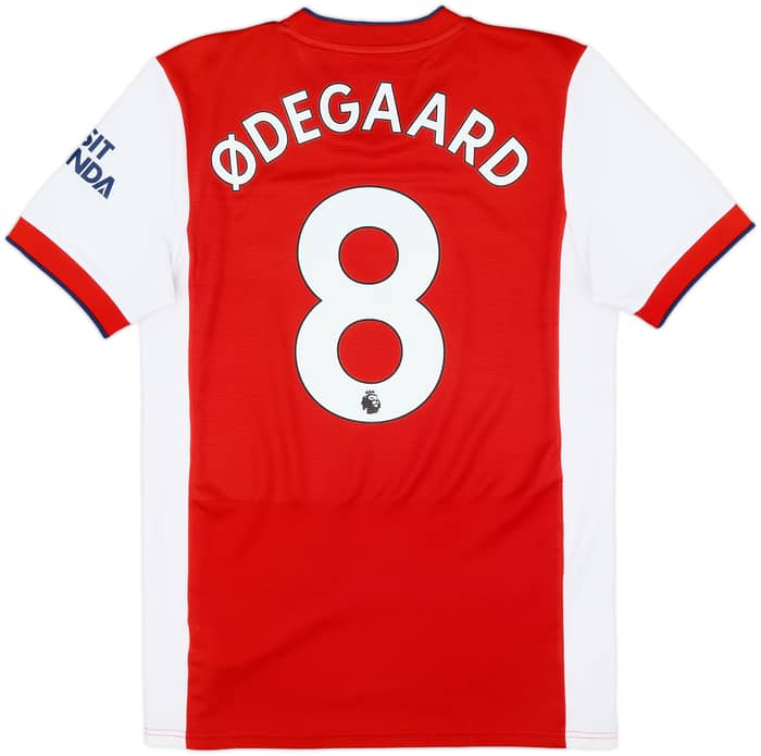 2021-22 Arsenal Home Shirt Odegaard #8 - 7/10 - (S)
