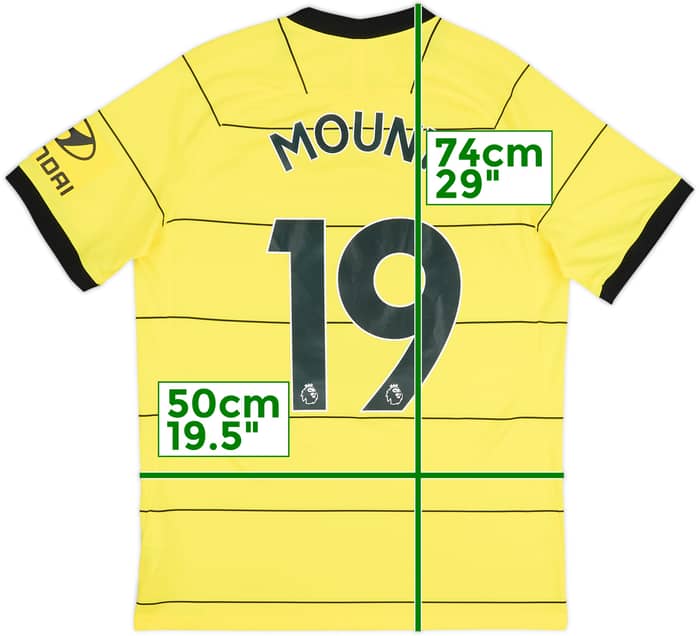 2021-22 Chelsea Away Shirt Mount #19 - 9/10 - (M)