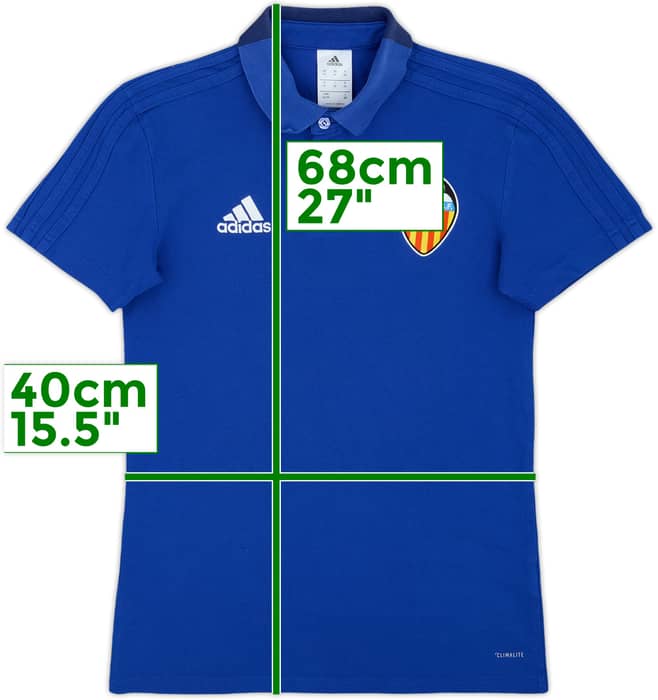 2018-19 Valencia adidas Polo Shirt - 9/10 - (XS)