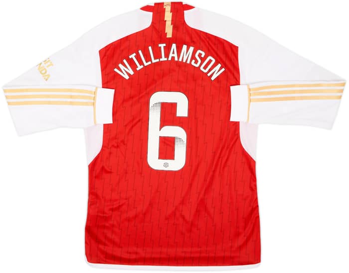 2023-24 Arsenal Home L/S Shirt Williamson #6 (M)
