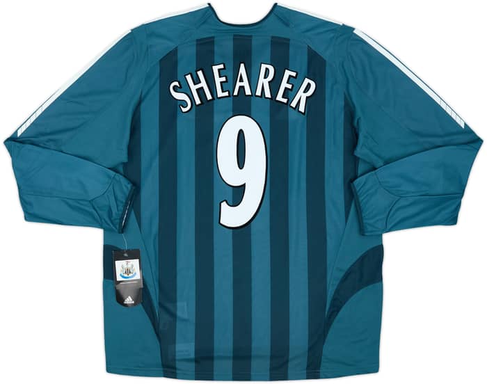2005-06 Newcastle Player Issue Away L/S Shirt Shearer #9 (XL)