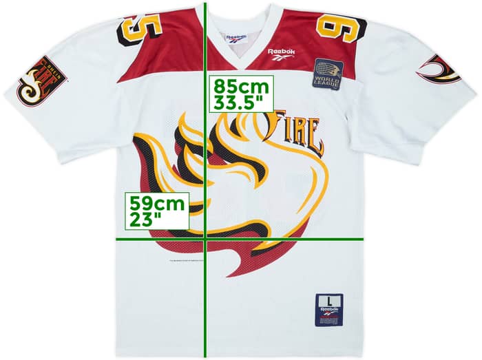 1995 Rhein Fire #95 Reebok Away Jersey - 4/10 - (L)