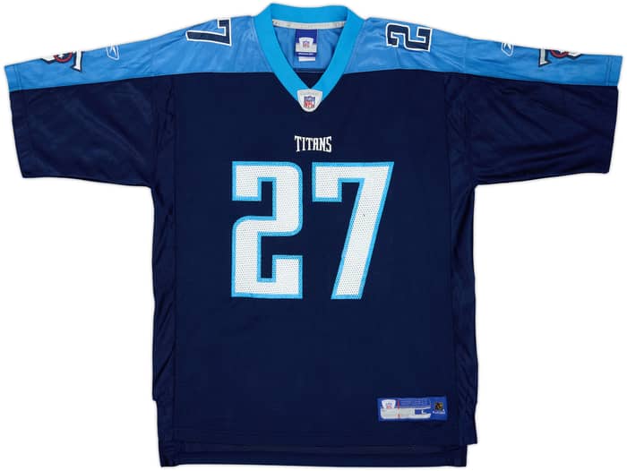 2003 Tennessee Titans George #27 Reebok On Field Home Jersey - 8/10 - (L)