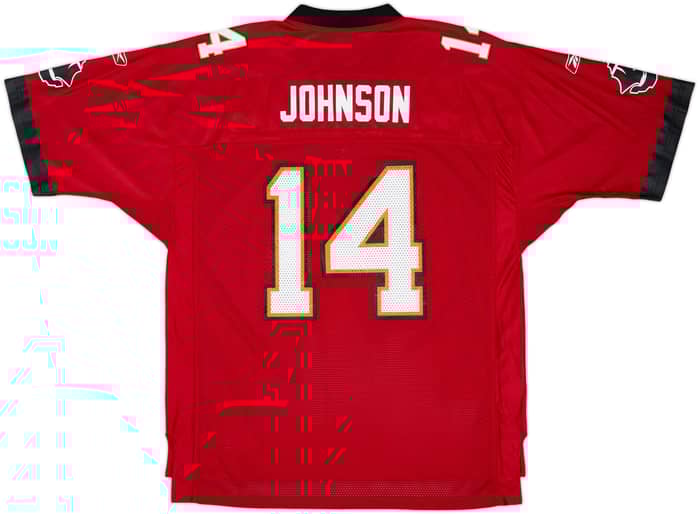 2004 Tampa Bay Buccaneers Johnson #14 Reebok On Field Home Jersey - 9/10 - (XL)