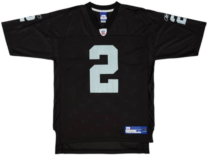 2007 Oakland Raiders Russell #2 Reebok On Field Home Jersey - 9/10 - (L)