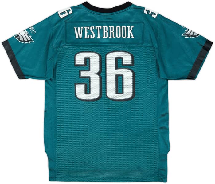 2008-09 Philadelphia Eagles Westbrook #36 Reebok On Field Home Jersey - 7/10 - (XL.Boys)