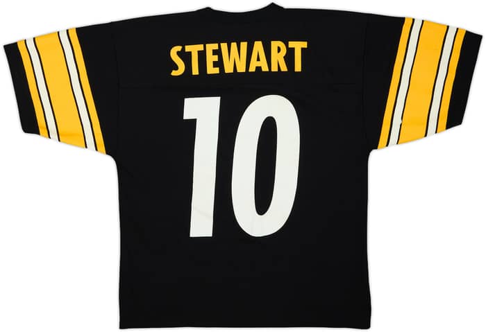 1997 Pittsburgh Steelers Stewart #10 Logo 7 Home Jersey - 8/10 - (M)