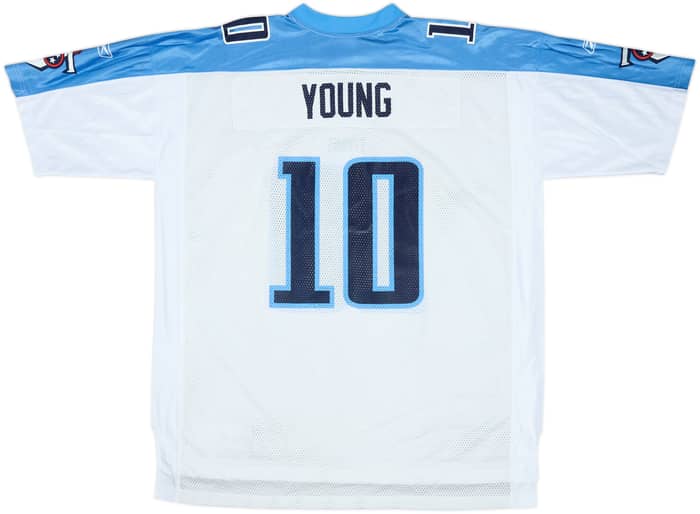 2007 Tennessee Titans Young #10 Reebok On Field Away Jersey - 9/10 - (XXL)