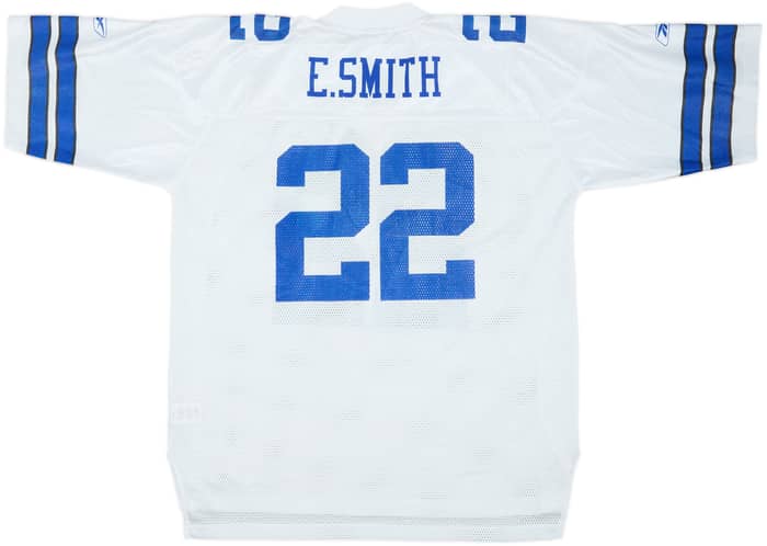 2002 Dallas Cowboys E.Smith #22 Reebok On Field Away Jersey - 7/10 - (XL)