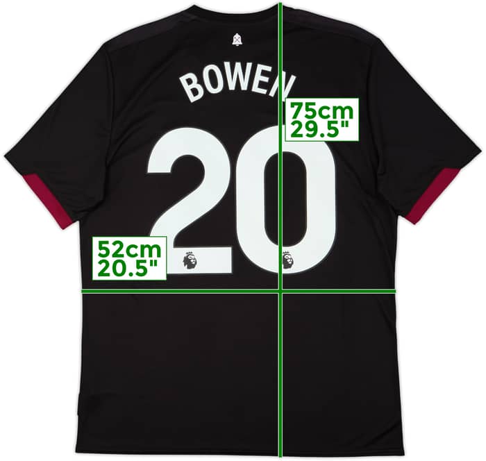 2024-25 West Ham Away Shirt Bowen #20 (XL)