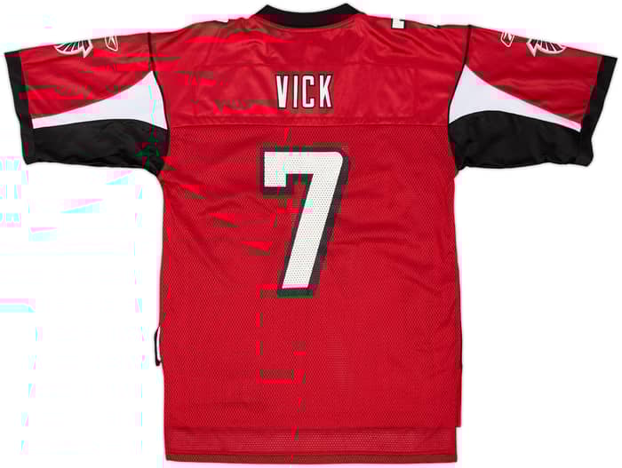 2005-06 Atlanta Falcons Vick #7 Reebok On Field Home Jersey - 5/10 - (M)