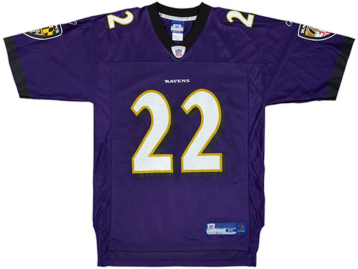 2005-06 Baltimore Ravens Rolle #22 Reebok On Field Home Jersey - 8/10 - (M)