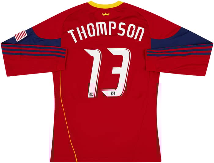 2010 Real Salt Lake Match Issue Home L/S Shirt Thompson #13