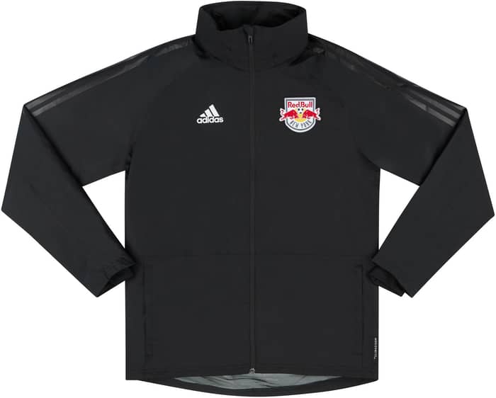 2019 New York Red Bulls adidas Training Rain Jacket M