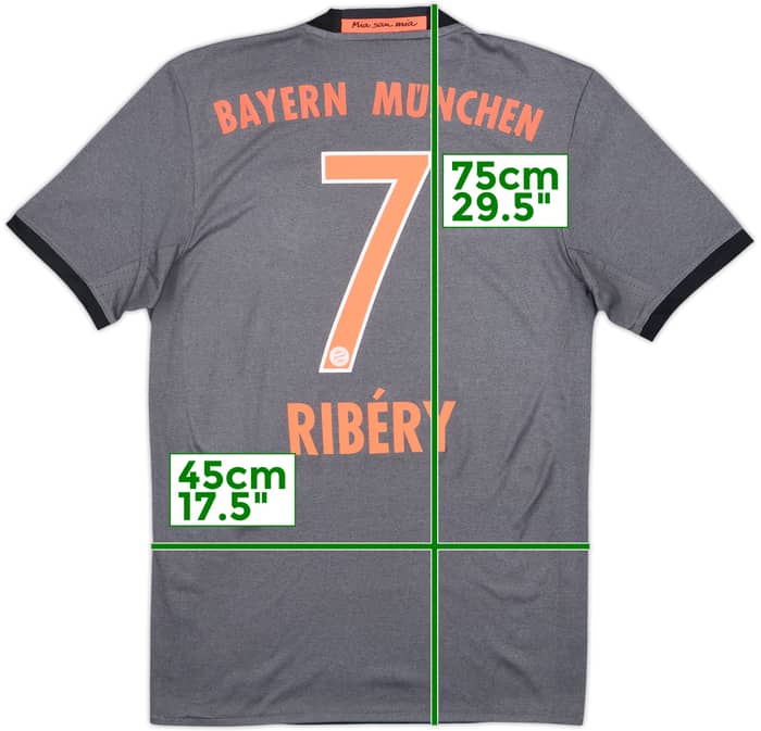 2016-17 Bayern Munich Away Shirt Ribery #7 - 6/10 - (S)