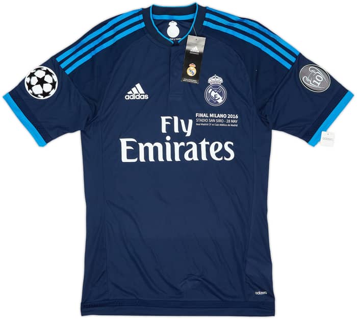 2015-16 Real Madrid Authentic 'Final Milano' Third Shirt Ronaldo #7 (S)