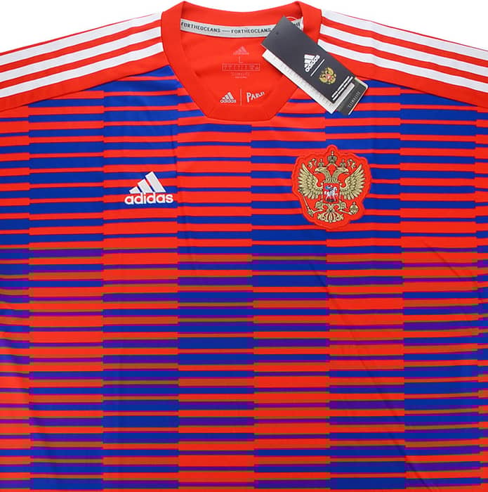 2018-19 Russia adidas Pre-Match Home Training Shirt - NEW