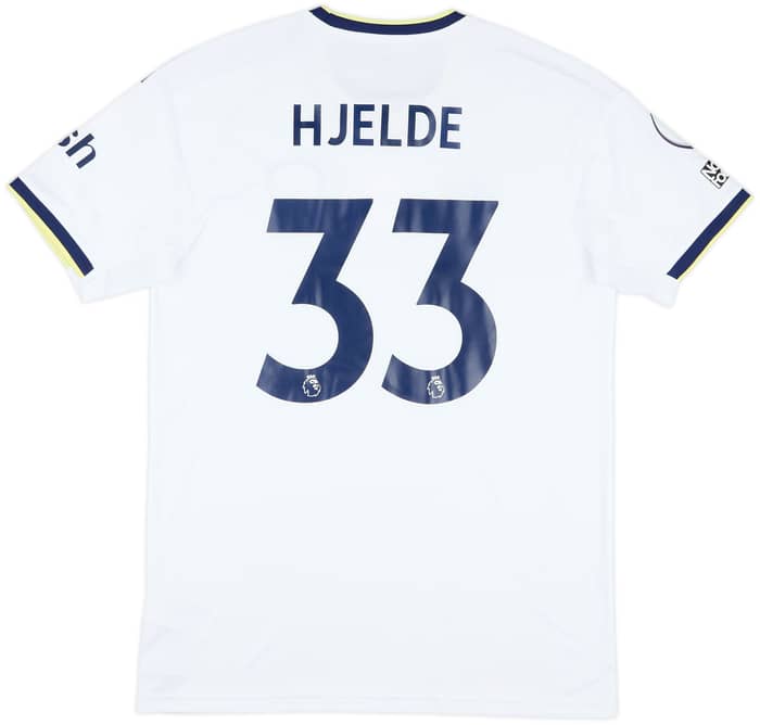 2022-23 Leeds Match Issue Home Shirt Hjelde #33