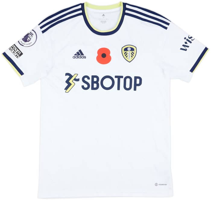 2022-23 Leeds Match Issue Home Shirt Hjelde #33