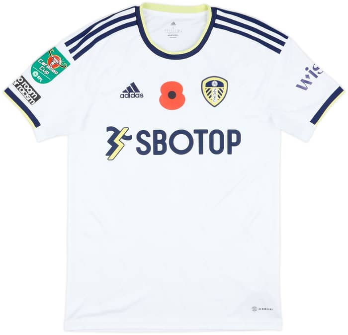 2022-23 Leeds Match Issue Carabao Cup Home Shirt Sinisterra #23