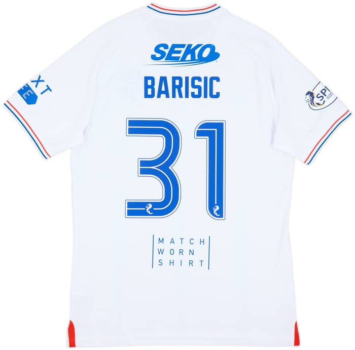 2023-24 Rangers Match Issue Away Shirt Barisic #31