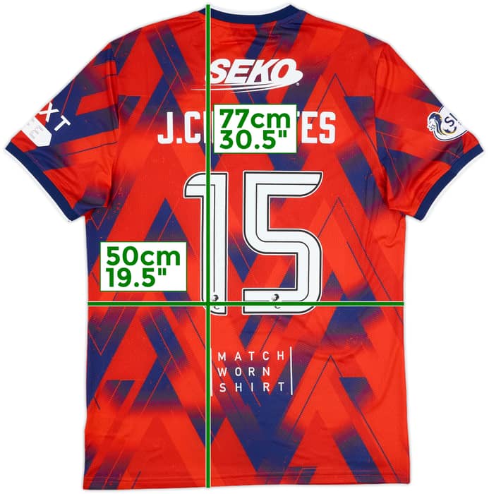 2023-24 Rangers Match Issue Fourth Shirt J. Cifuentes #15