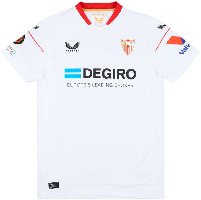 2022-23 Sevilla Match Issue Europa Issue Home Shirt Bryan #25