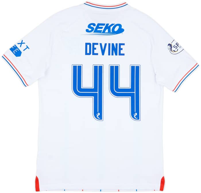 2023-24 Rangers Match Issue Away Shirt Devine #44