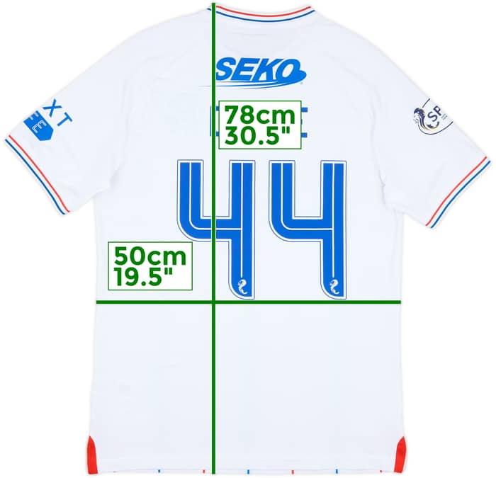 2023-24 Rangers Match Issue Away Shirt Devine #44