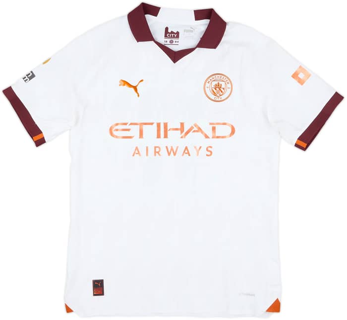 2023-24 Manchester City Match Issue Away Shirt Doku #11