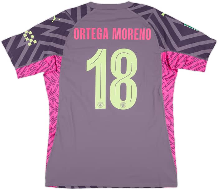2023-24 Manchester City Match Issue Carabao Cup GK Shirt Ortega Moreno #18