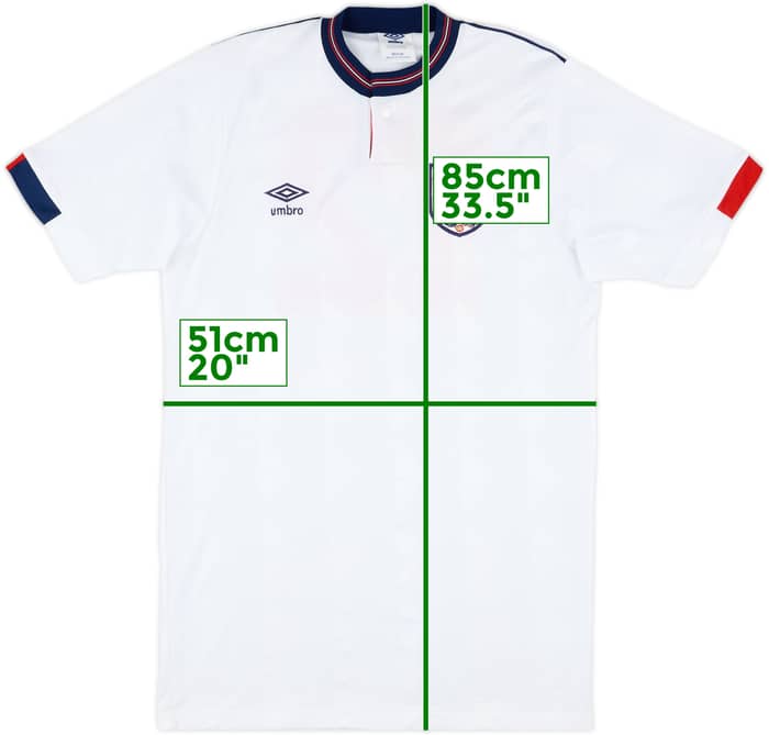 1989 England Match Worn Home Shirt #12 (Waddle) v Denmark