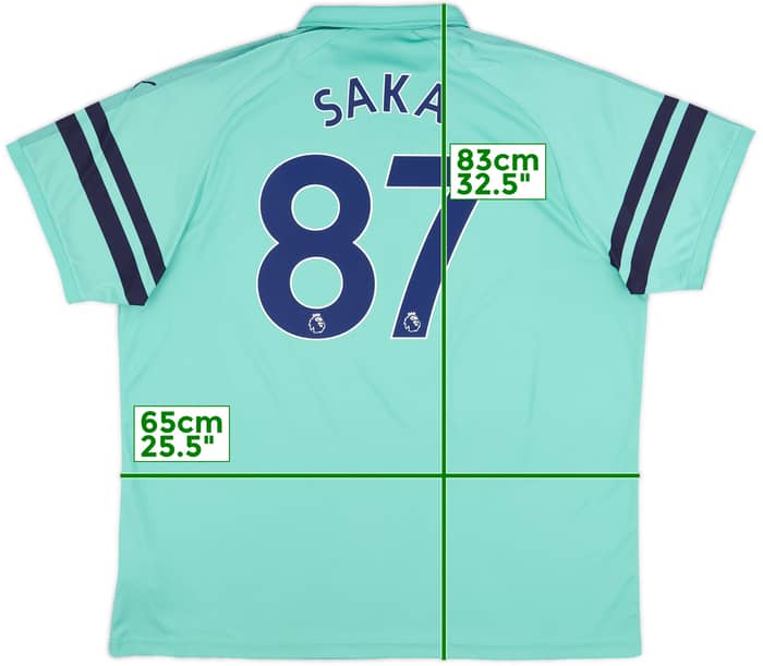 2018-19 Arsenal Third Shirt Saka #87 - 10/10 - (3XL)
