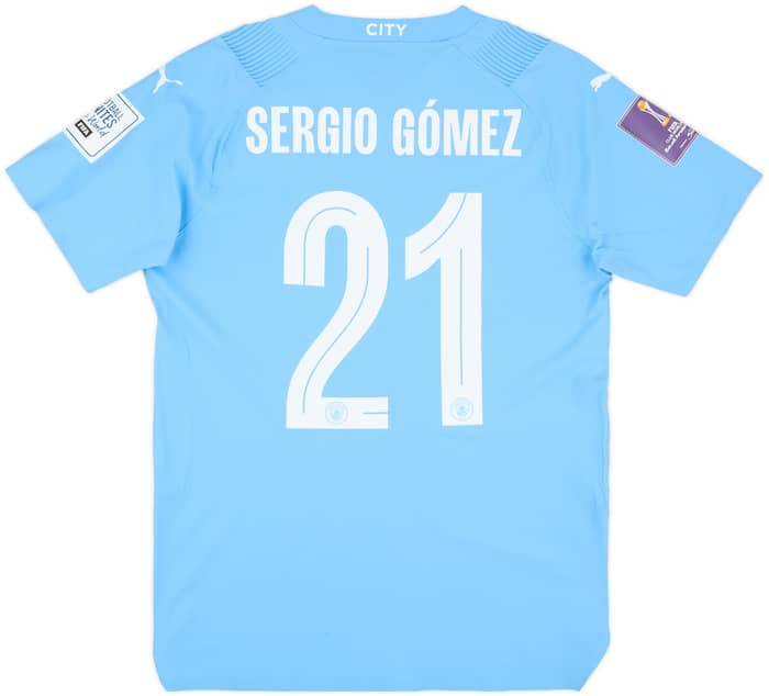 2023-24 Manchester City Match Issue Club World Cup Home Shirt Sergio Gómez #21