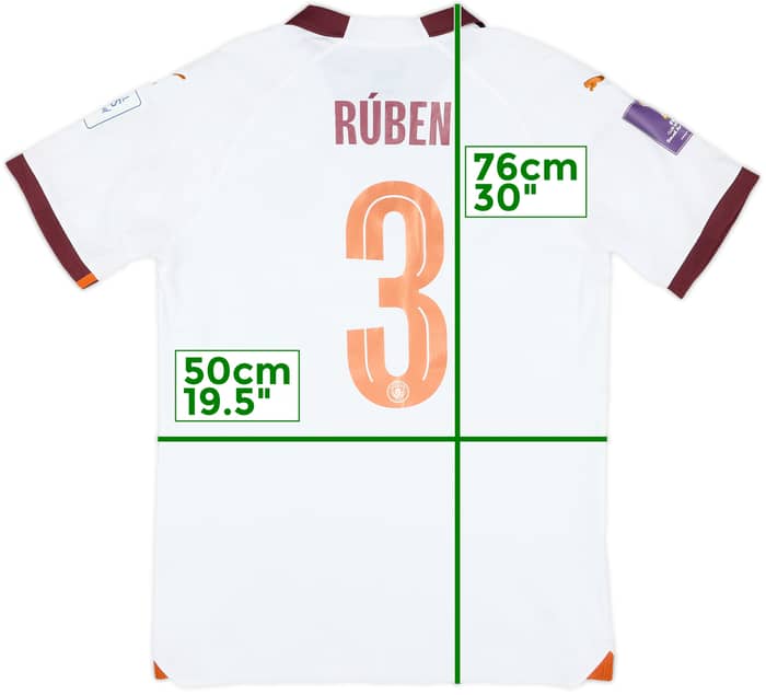 2023-24 Manchester City Match Issue Club World Cup Away Shirt Rúben #3