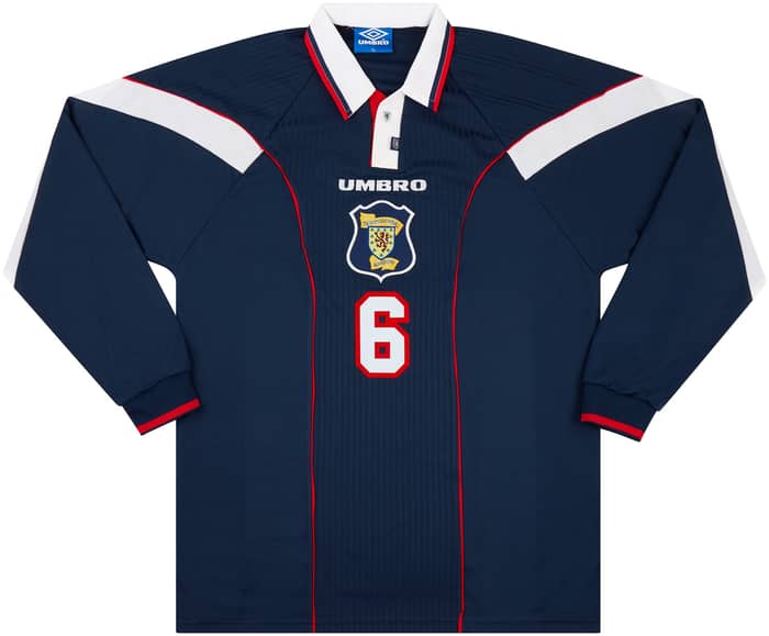 1996-98 Scotland Match Issue Home L/S Shirt #6