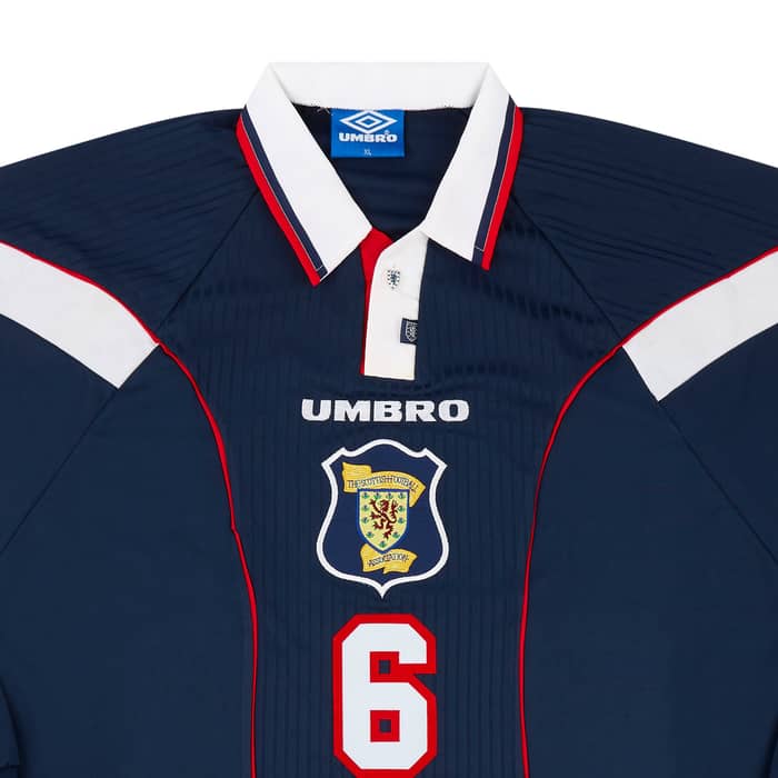 1996-98 Scotland Match Issue Home L/S Shirt #6