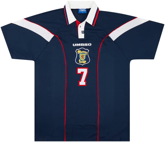 1996-98 Scotland Match Issue Home Shirt #7 (Gallacher)