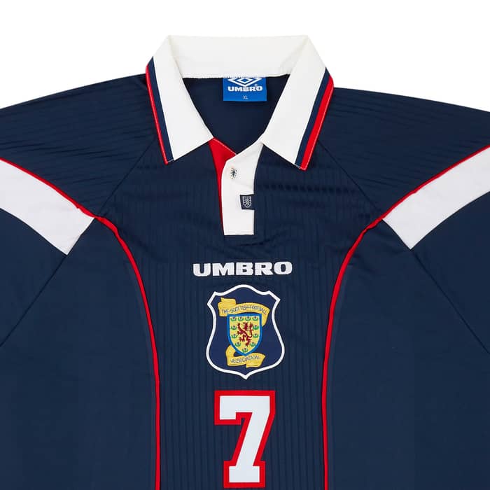 1996-98 Scotland Match Issue Home Shirt #7 (Gallacher)