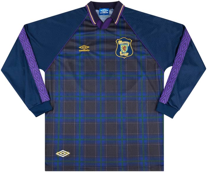 1994-96 Scotland Match Issue Home L/S Shirt #10