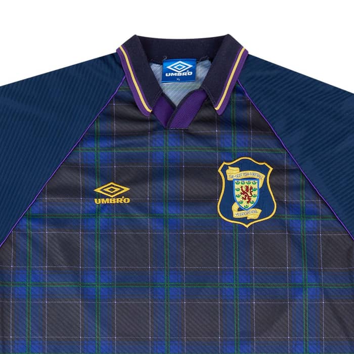 1994-96 Scotland Match Issue Home L/S Shirt #10